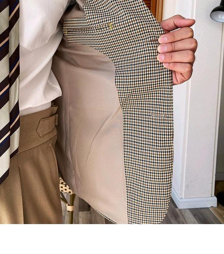 Пиджак весене-осений с широкими лацканами