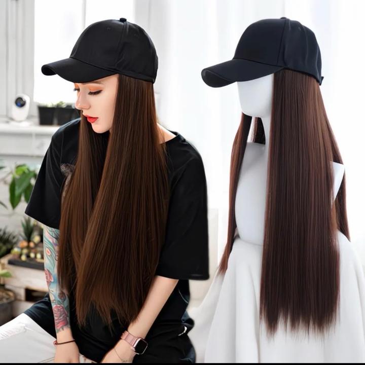 Бейсболка кепка с волосами