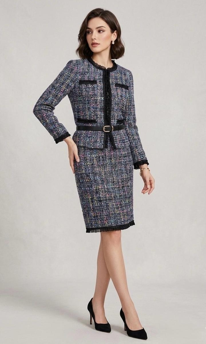 Костюм твидовый новый