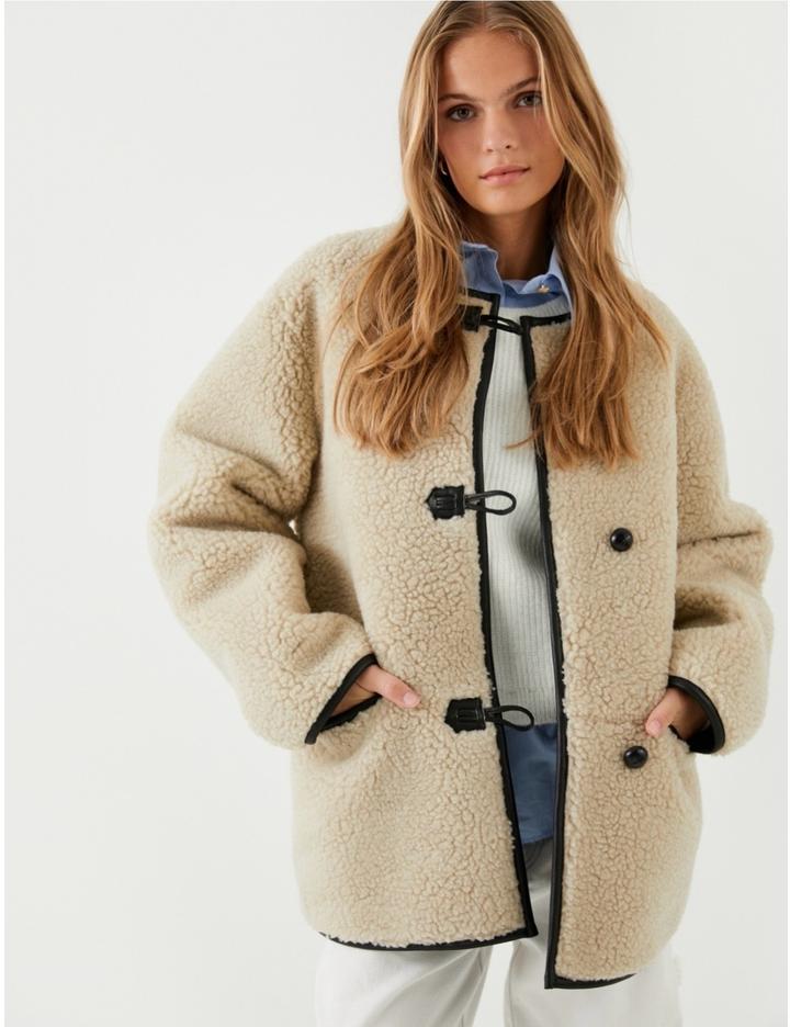 Коричневое пальто/шубка