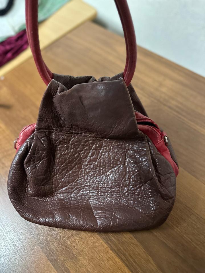 Винтажная кожаная сумка