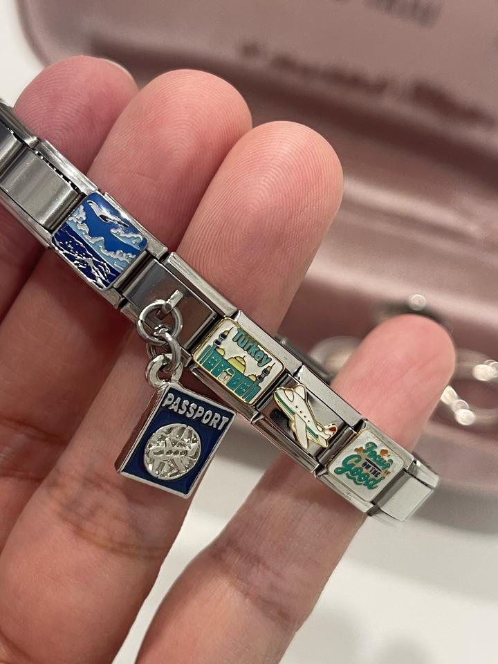 Italian Charm Bracelet + 5 шармов в комплекте