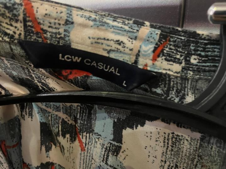 Гавайская рубашка (overshirt) с абстрактным рисунком LCW Casual