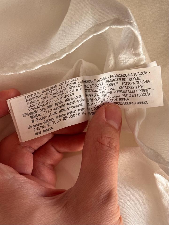 Белое платье ZARA хлопок