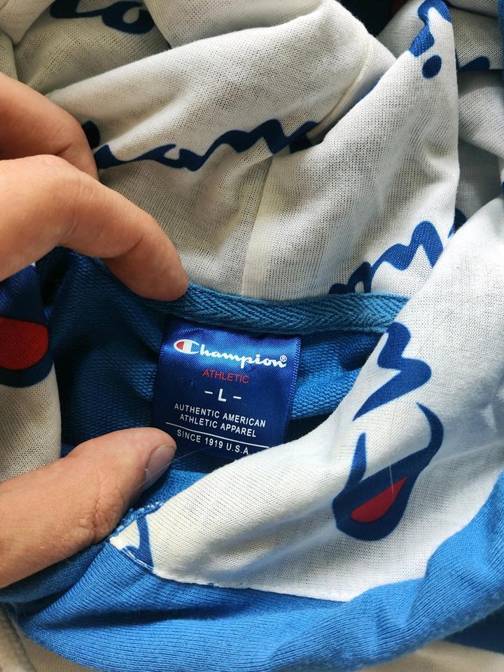 Champion худи весь в логотипах🔥