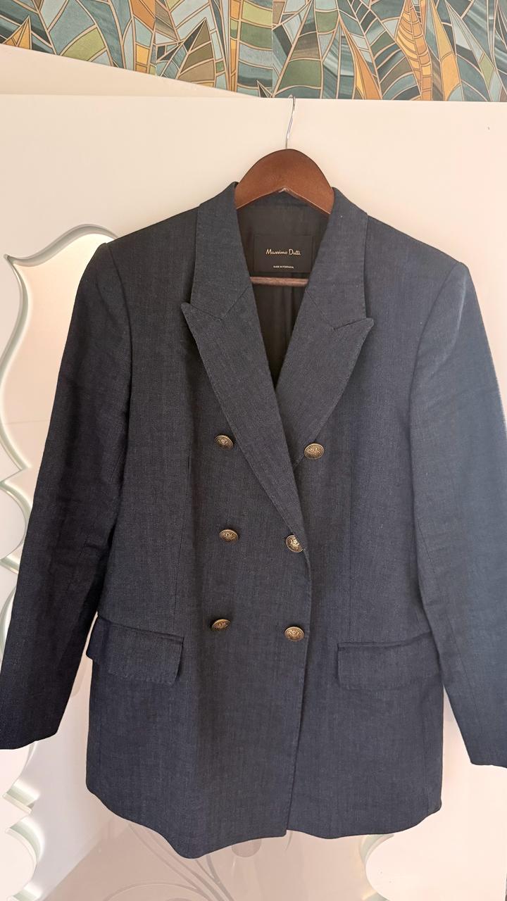 Синий Жакет Massimo Dutti