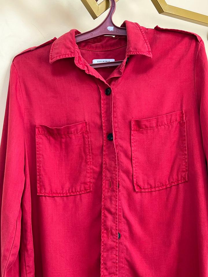 Рубашка Zara premium denim collection