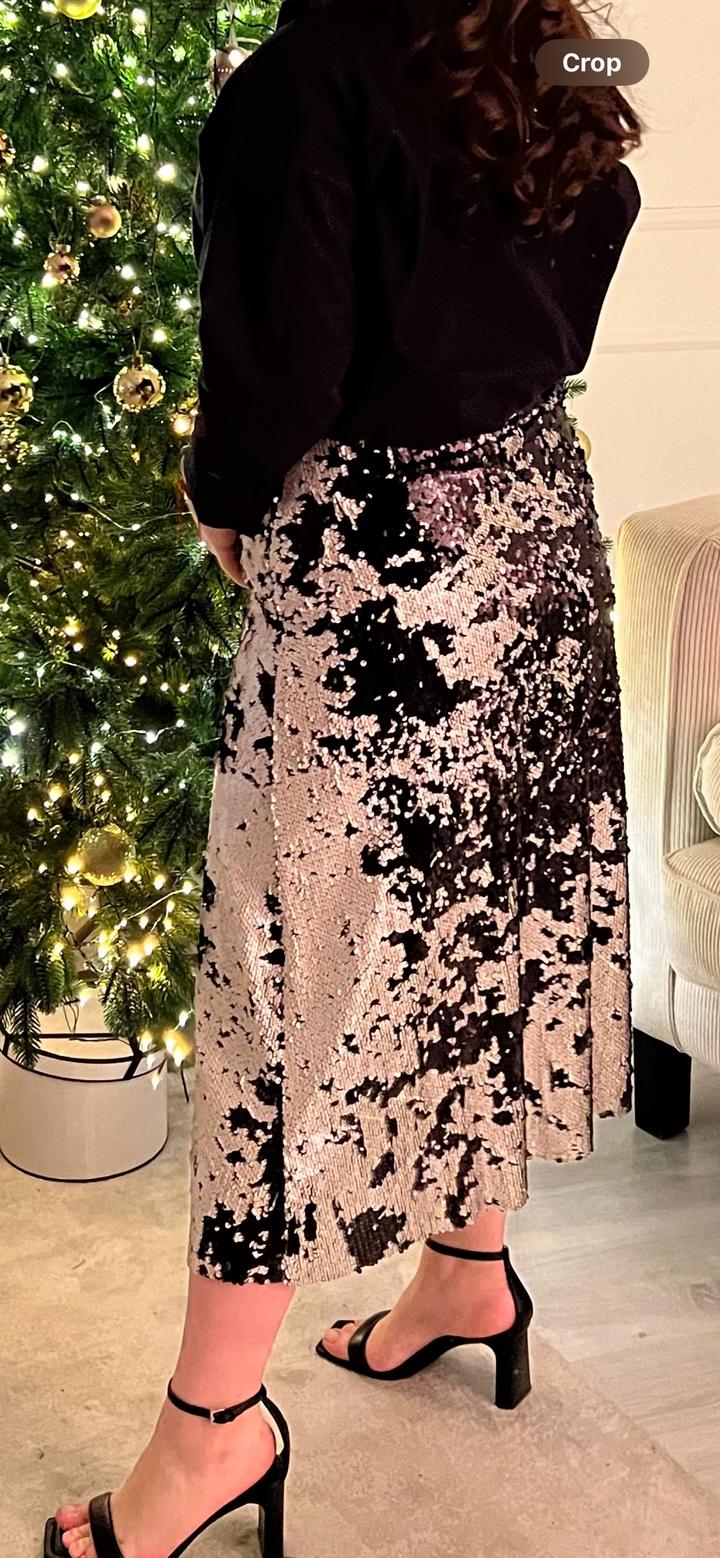 Юбка с пайетками