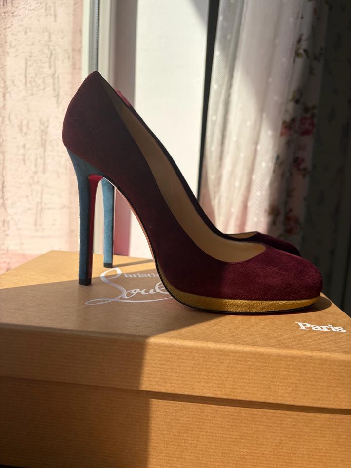 Туфли Christian Louboutin Neofilo 120 Suede,