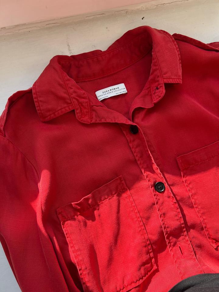 Рубашка Zara premium denim collection