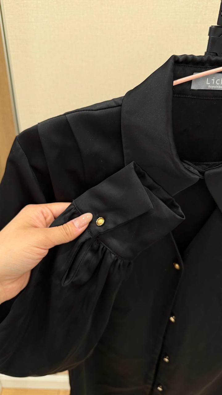 Черная рубашка Lichi