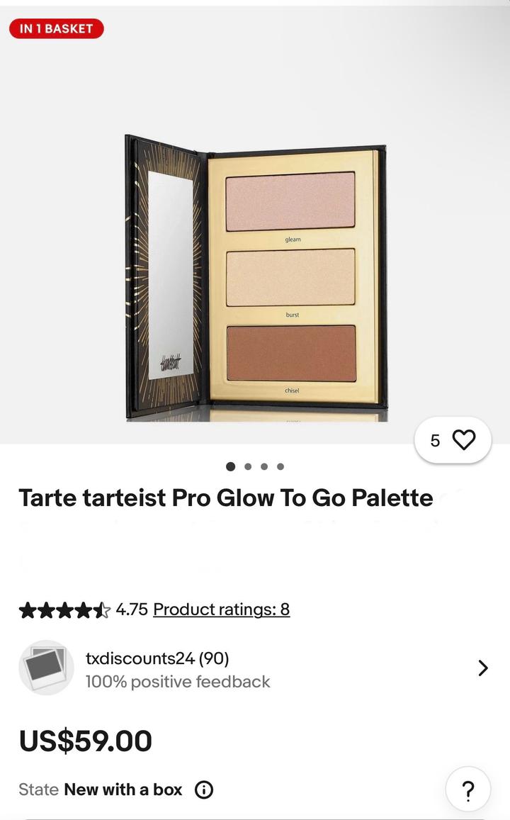 Tarte палетка для лица.