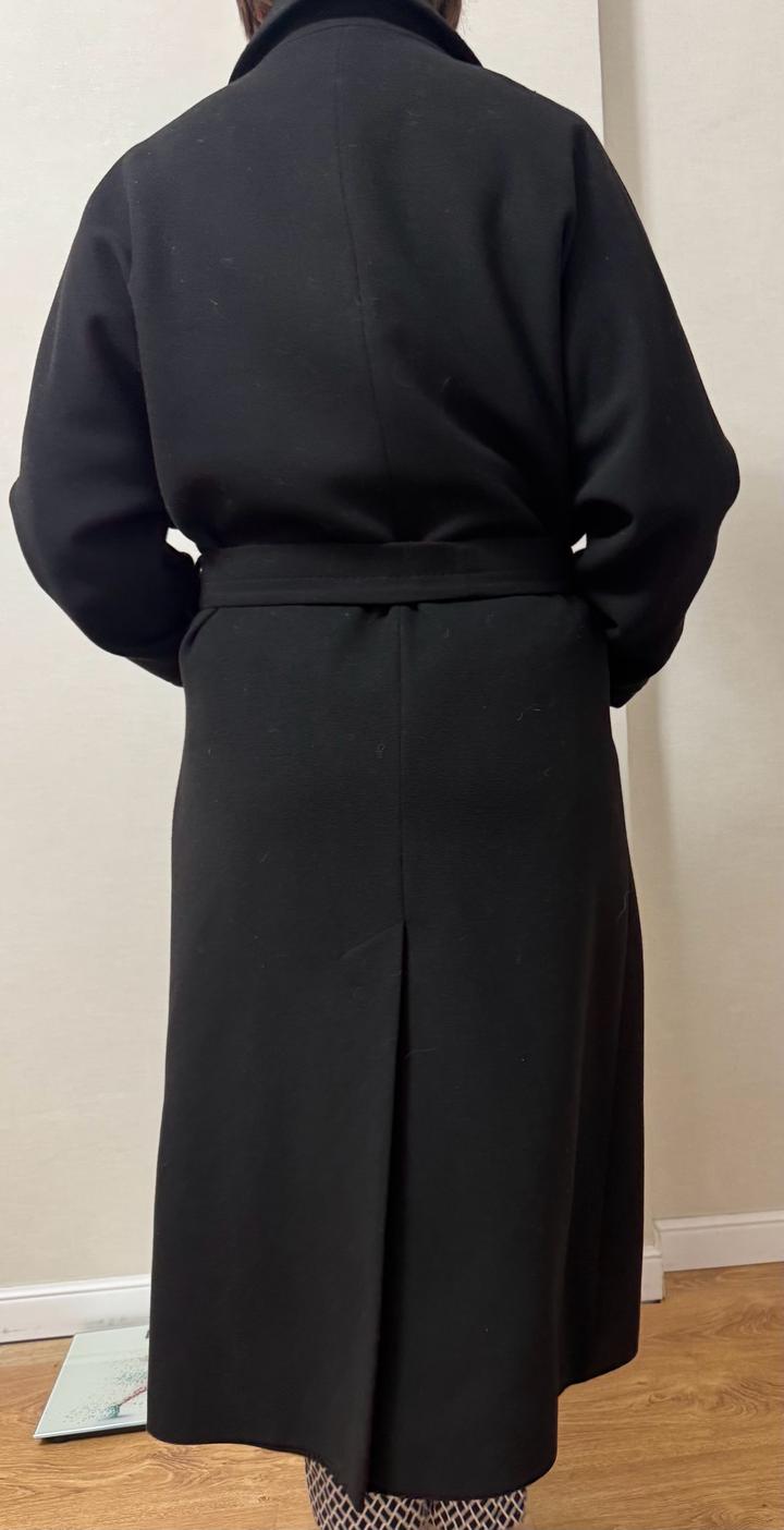Пальто черное, оверсайз
