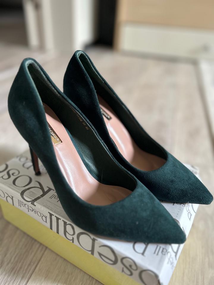 JIMMY CHOO туфли изумруд/темно зеленый,замшевые
