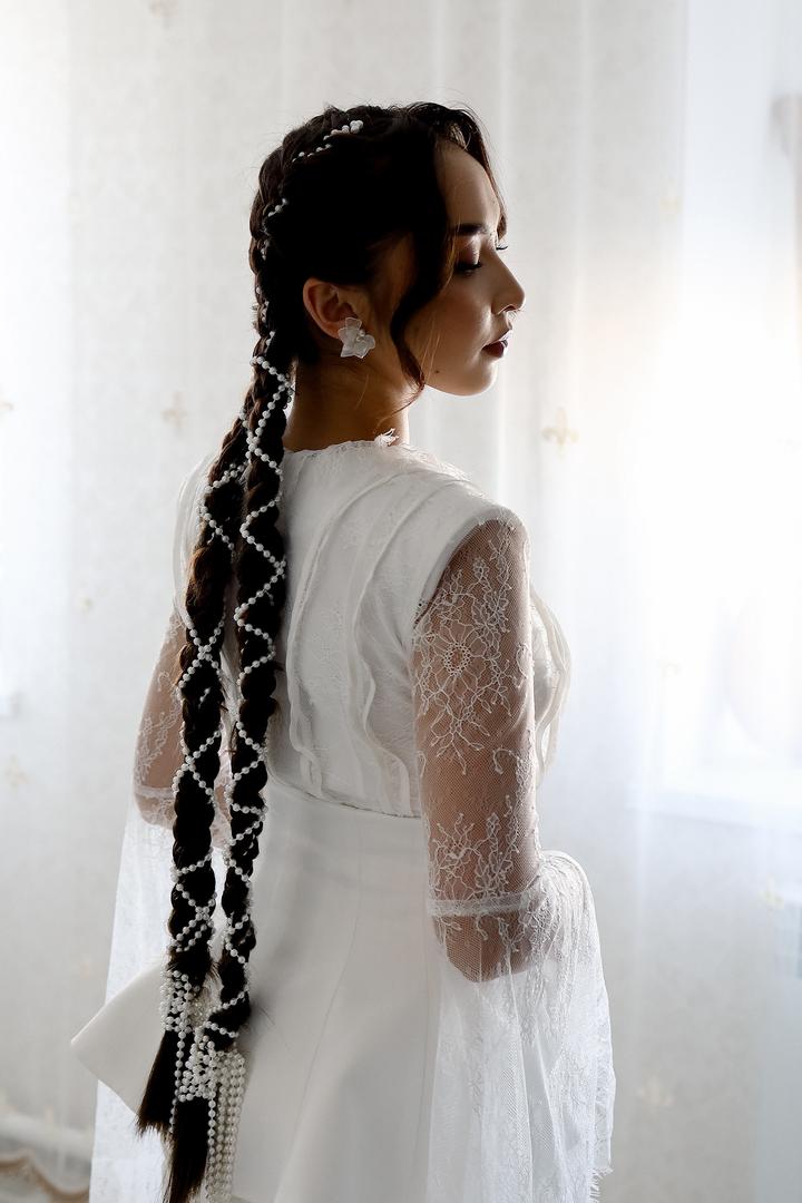 Белое платье кружево