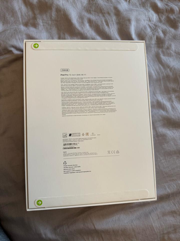 IPad 13 Pro M4 256 gb, WI FI