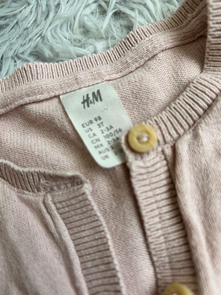 Комплект: утепленные джинсы и кофта H&M для девочки