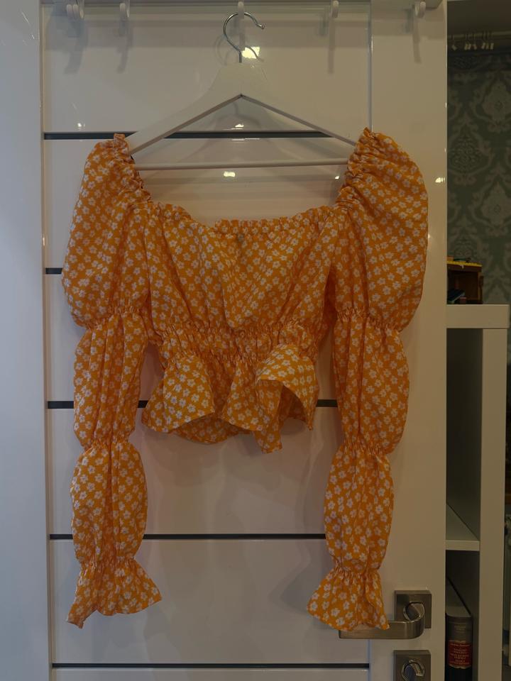 Оранжевая блузка H&M