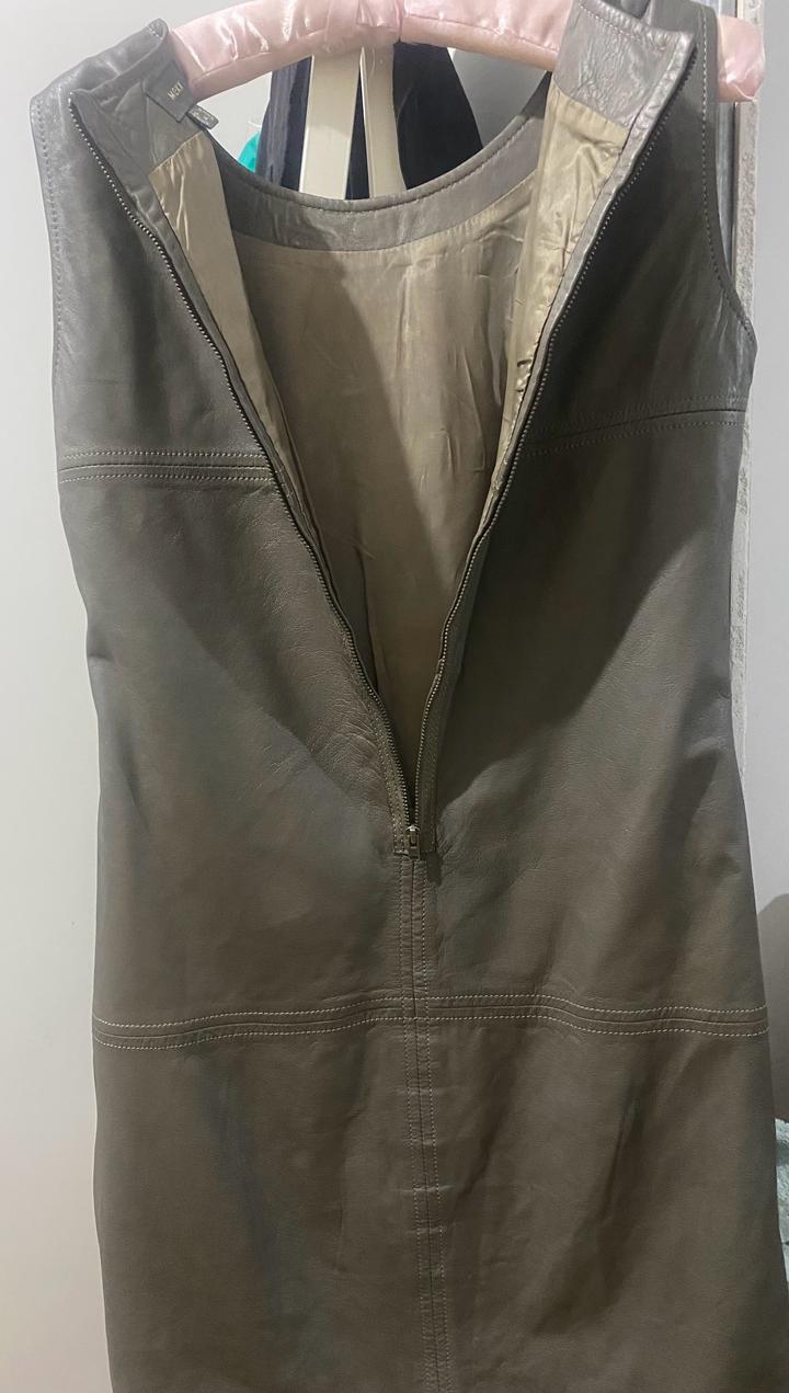 Платье кожаное Мехх