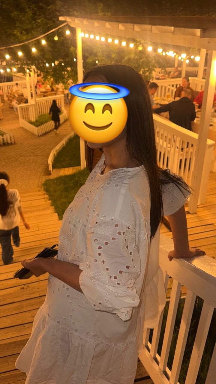 Zara белый очень нежный платье