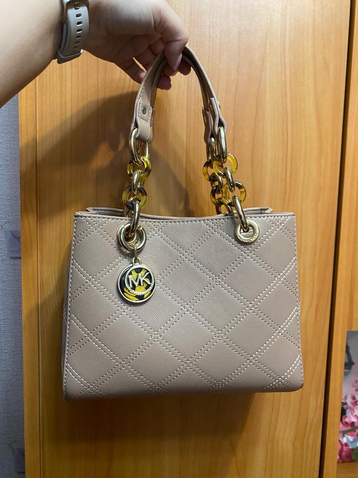 Сумка бежевая пудровая Michael Kors