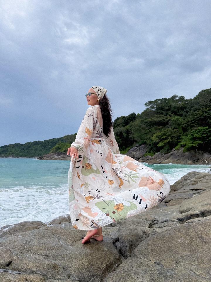 Пляжная накидка -платье