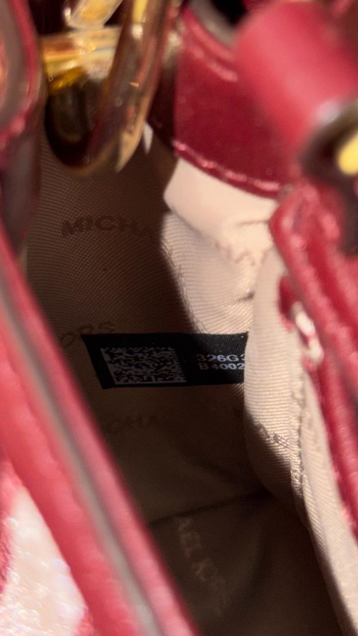 Бордовая сумка мини Michael Kors