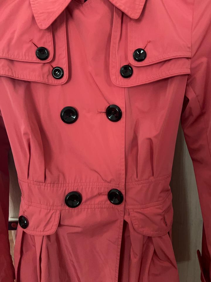 Винтажный Ярко-розовый тренч SAVAGE размер XS