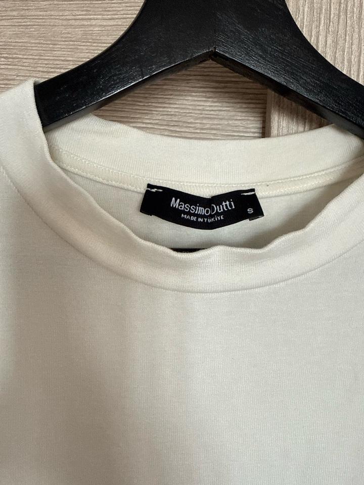 Massimo Dutti футболка, светло бежевая