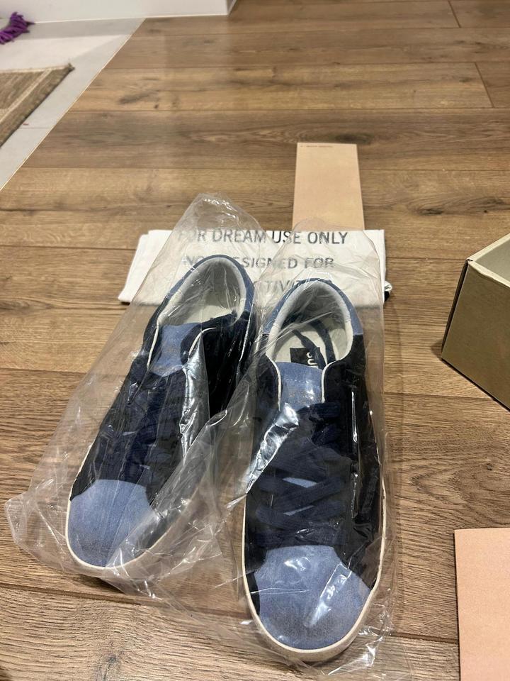 Синие кеды Golden goose