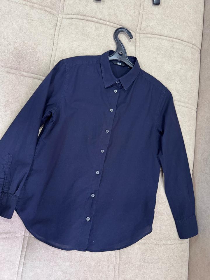 Рубашка из тонкого хлопка Uniqlo