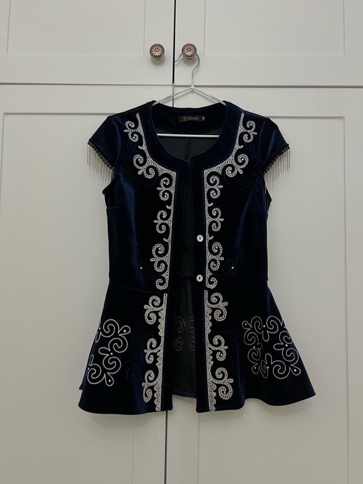 Этно корсет синего цвета