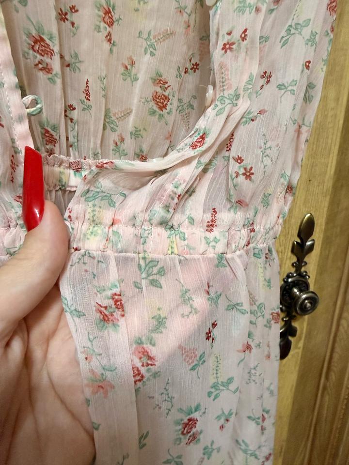 Нежная прозрачная накидка H&M в цветочный принт 🌸