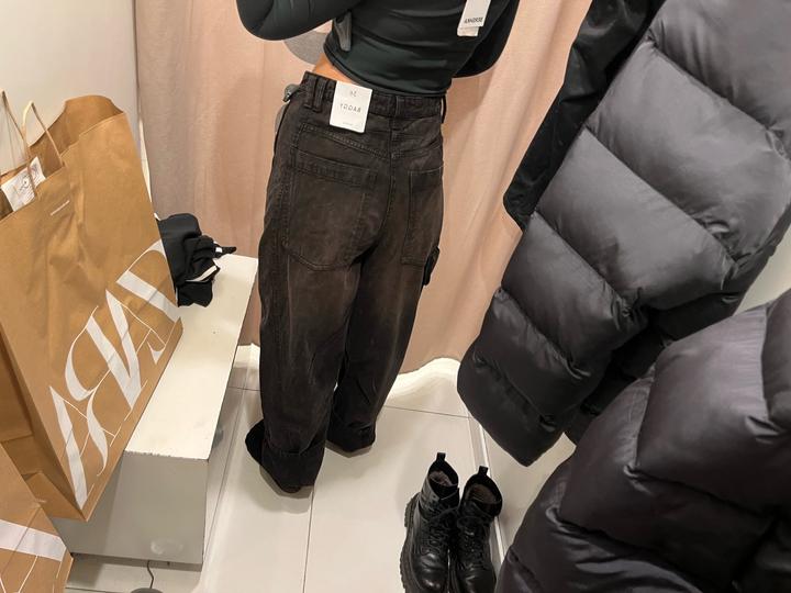 джинсы багги baggy jeans bershka