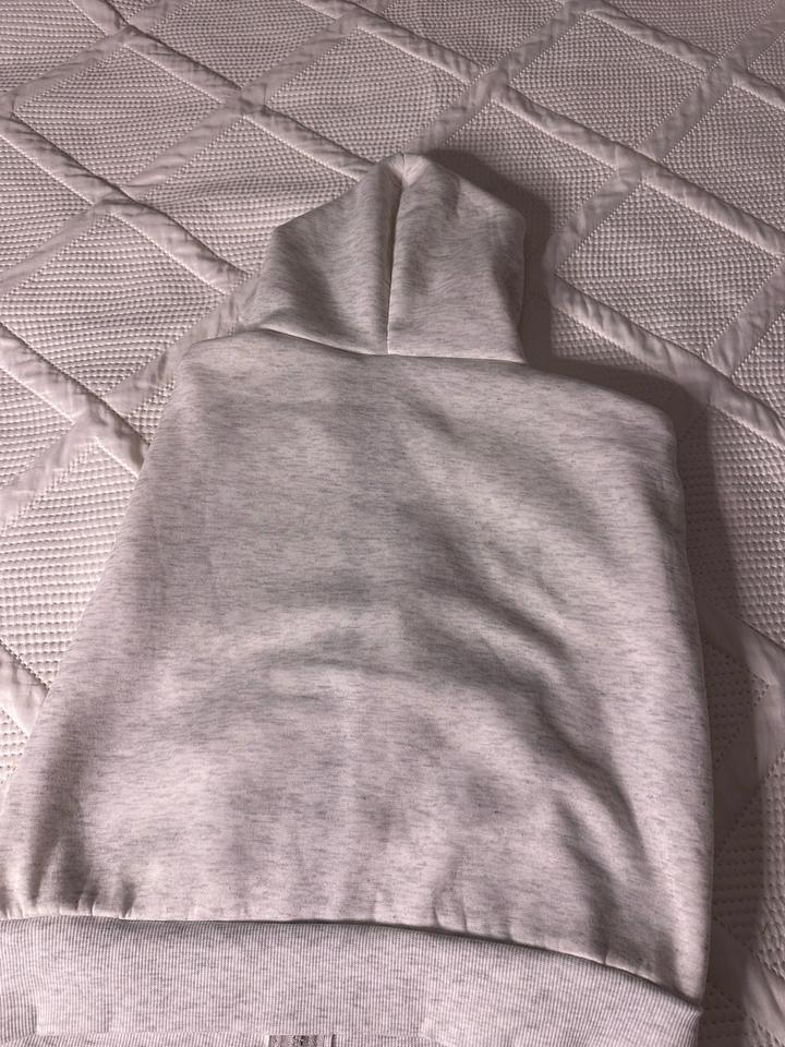 белая зип худи