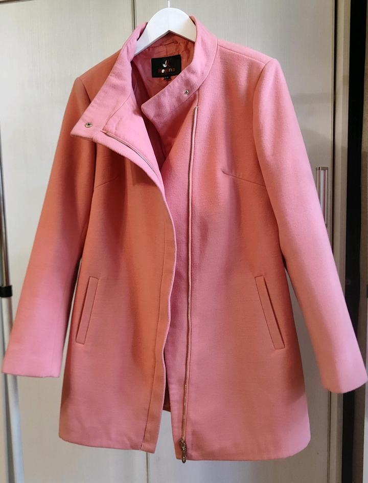 Персиковое пальто Keyina в стиле Жаклин Кеннеди