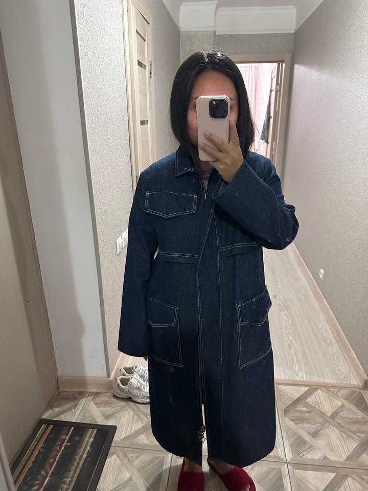 Джинсовый тренч