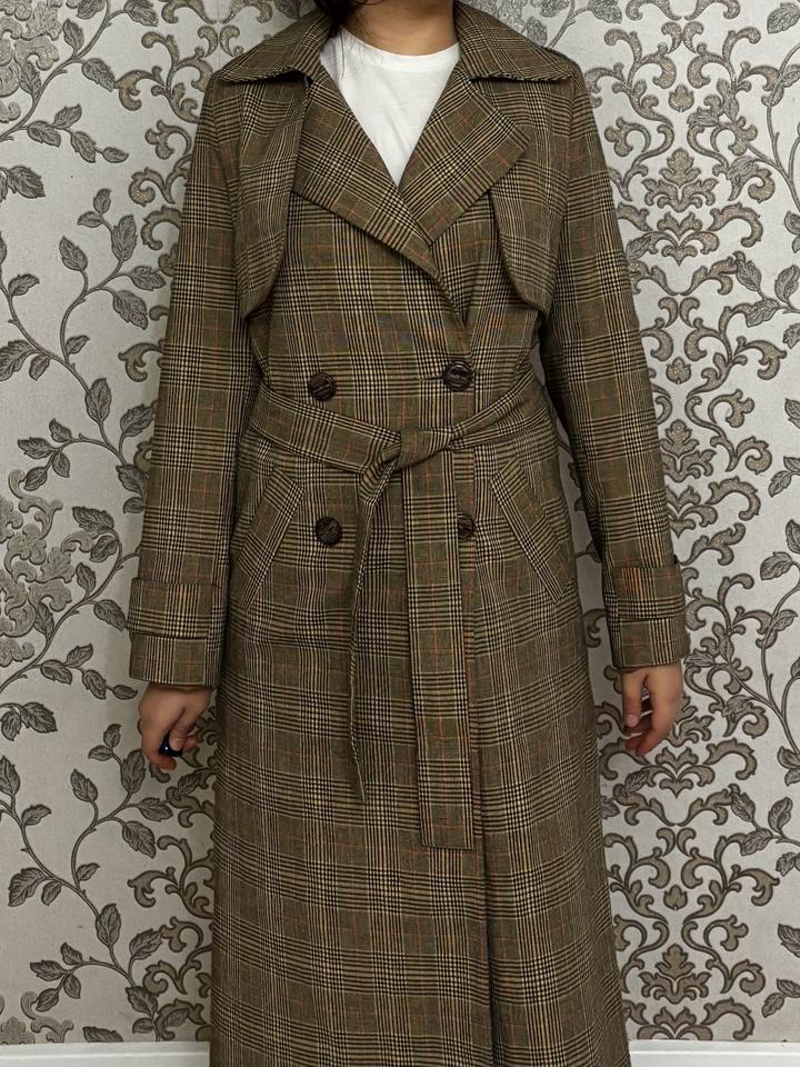 Тренч клетчатый