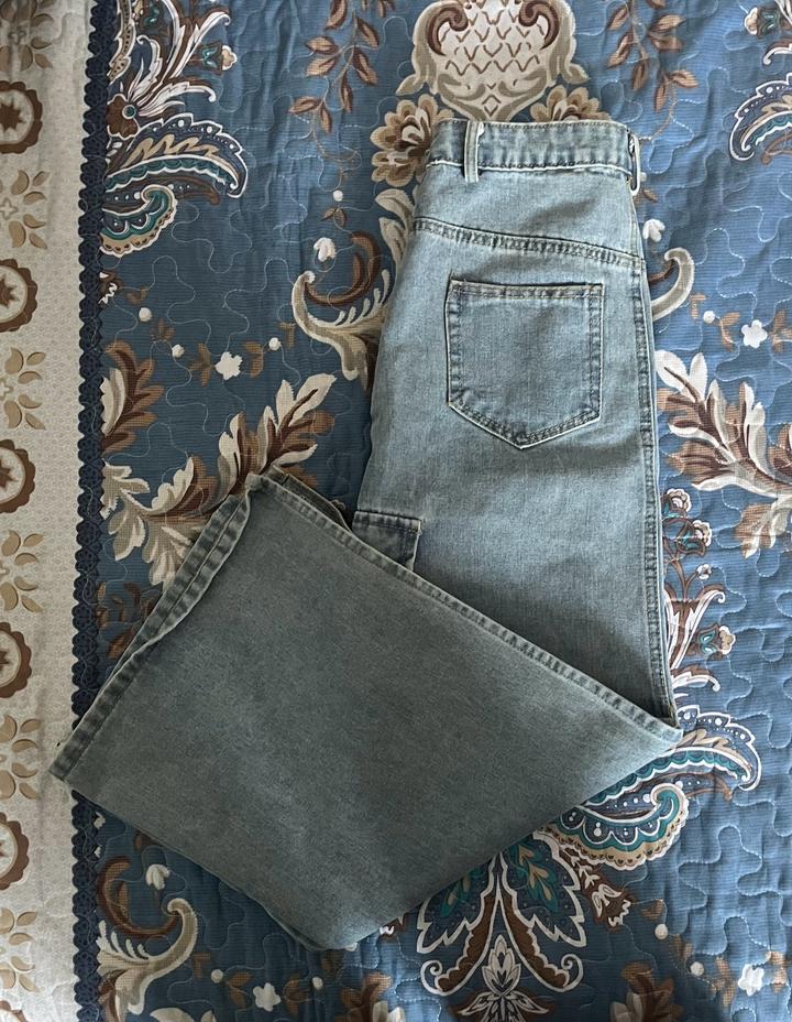 Джинсовая юбка миди