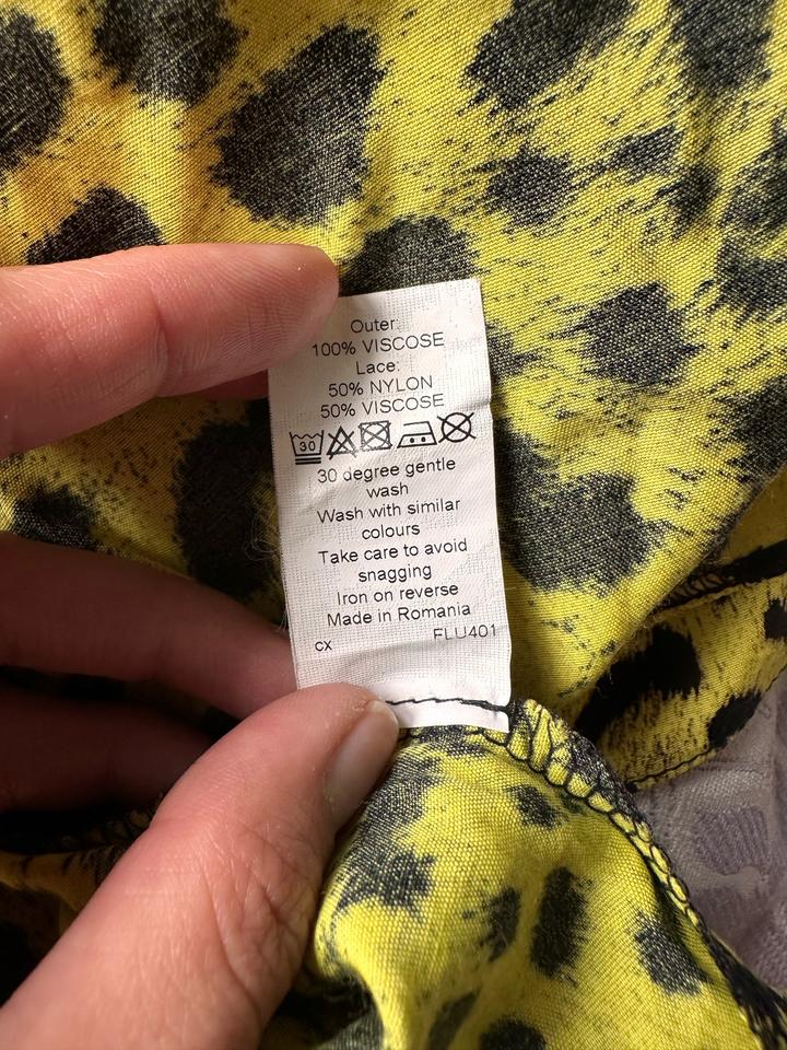 Платье River Island, вискоза 100%, леопардовый принт, UK 8