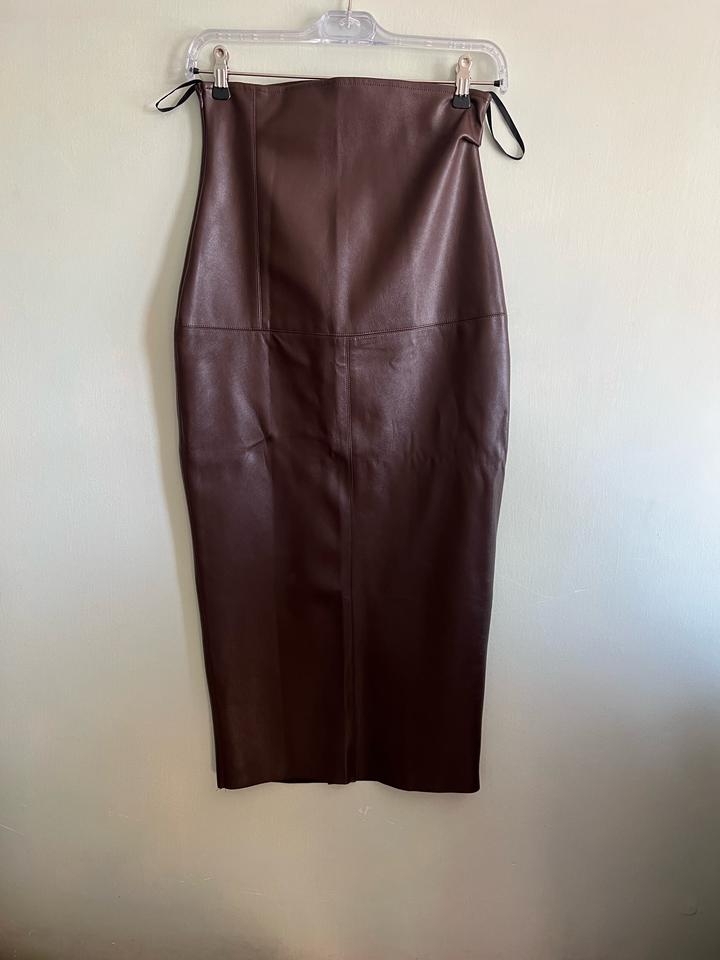 Юбка экокожа