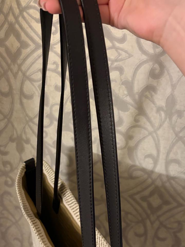 LOEWE Puzzle Fold Tote Beige Jacquard Canvas