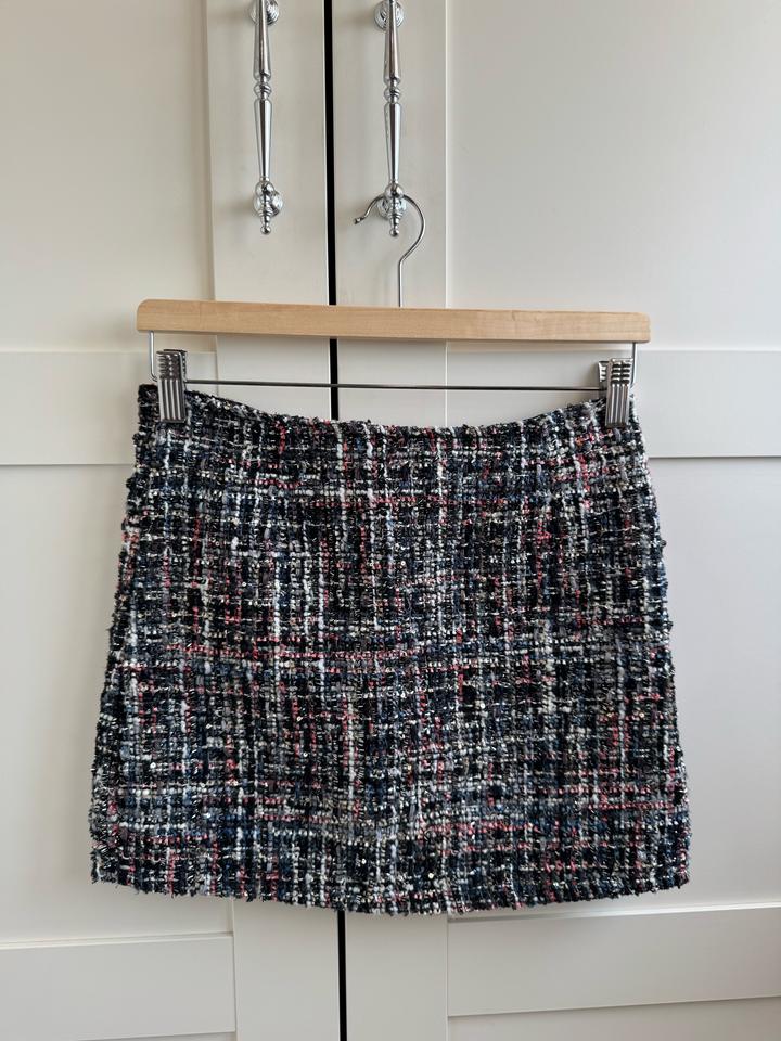 Твидовая мини юбка