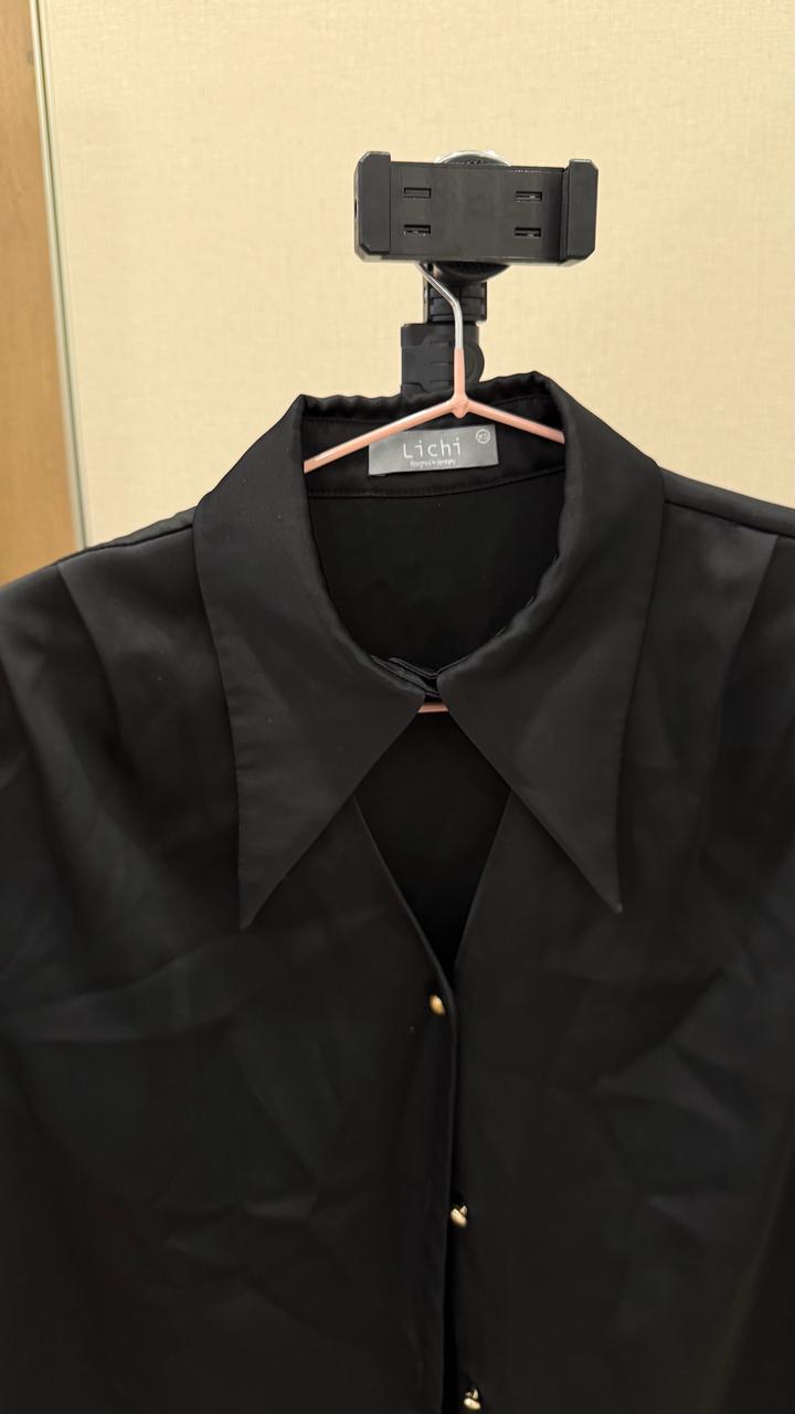 Черная рубашка Lichi