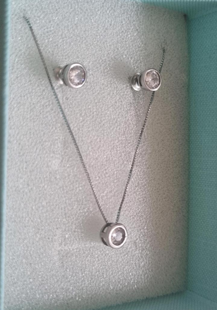 Подвеска и серьги серебро