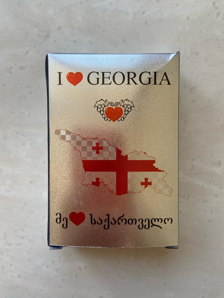 Новая колода карт, сувенирная, из Грузии.