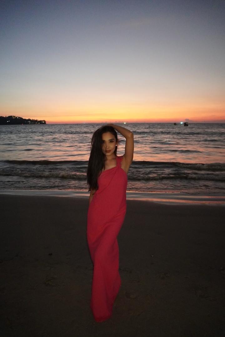 Розовое/Фуксия платье лён