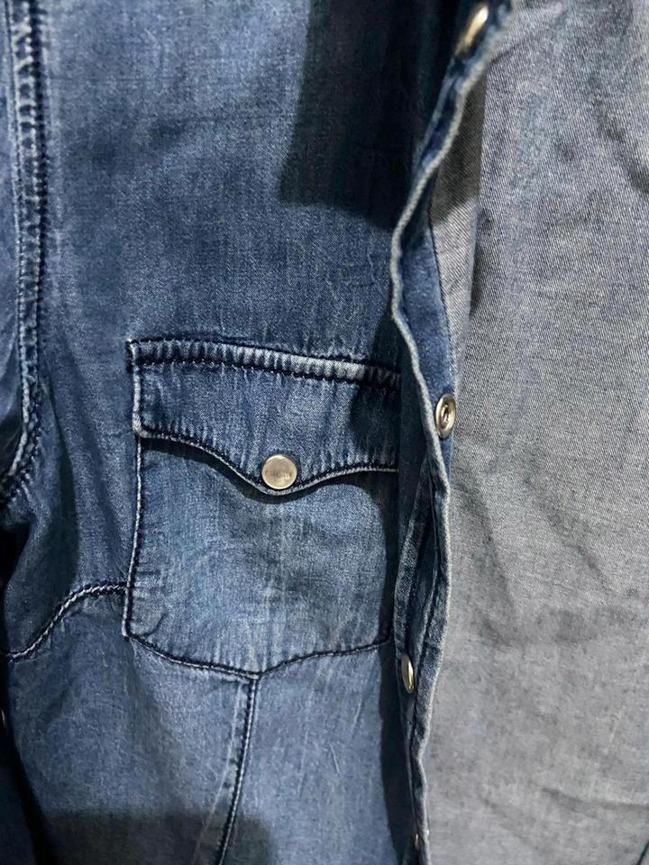 Приталенная джинсовая рубашка Motivi