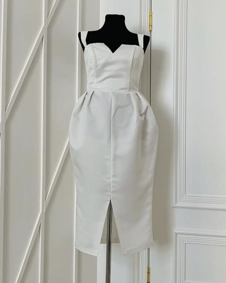 Платье атласное