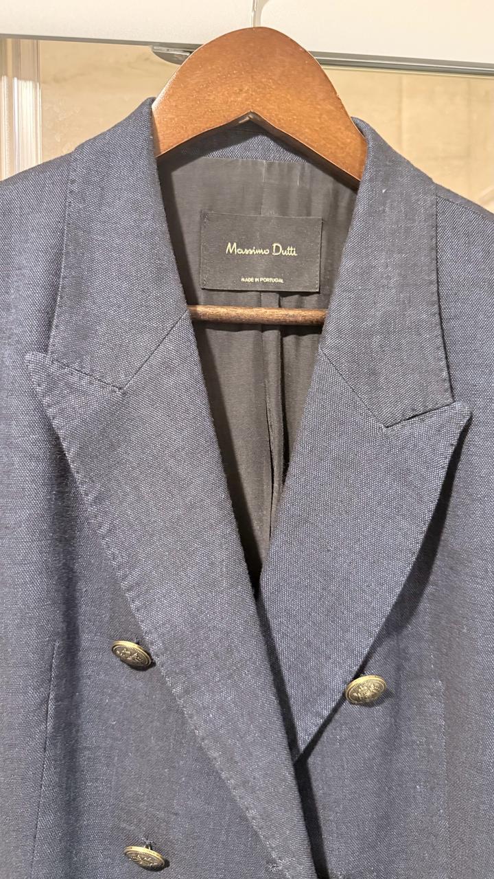 Синий Жакет Massimo Dutti